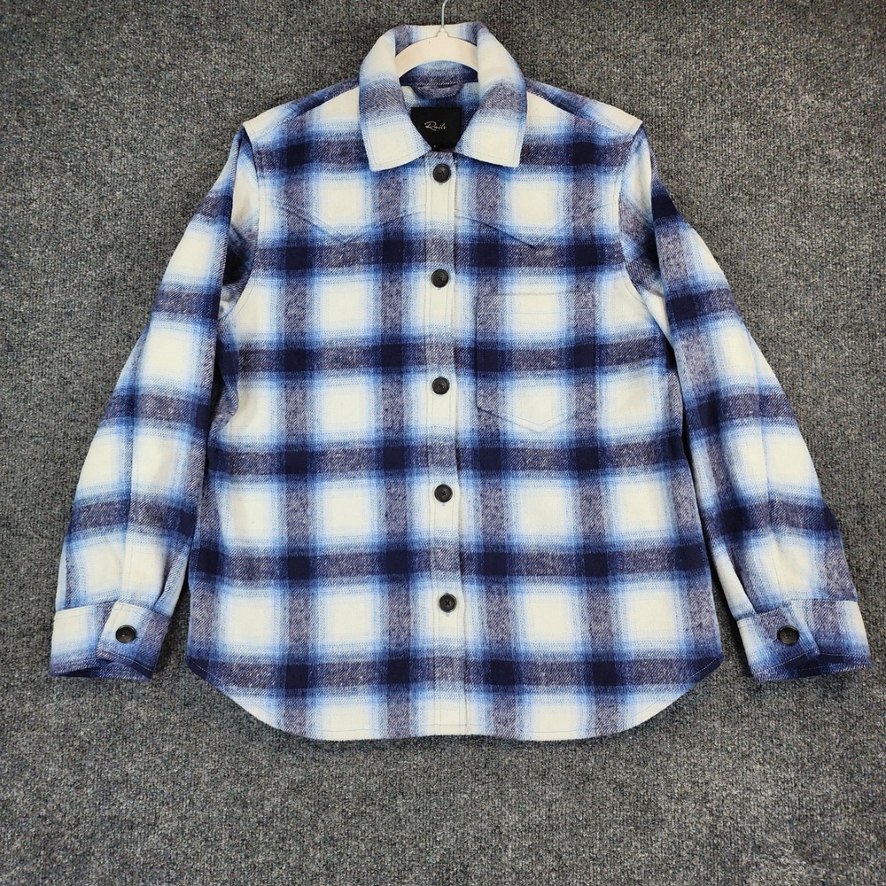 Rails Tripp Women Wool Blend Shacket Plaid Cozy Cabincore Jacket Size S‎ NWT